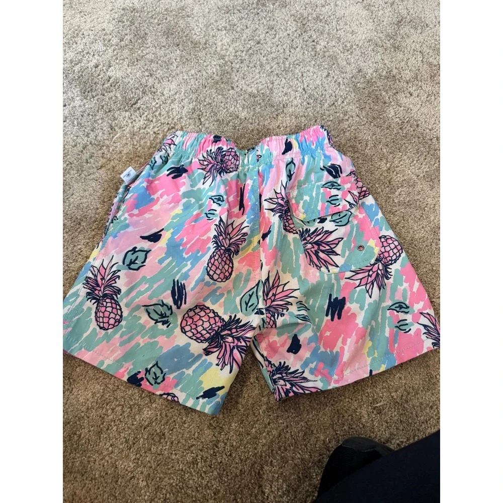 Vintage Summer Boys Swim Trunks Size 10 Multicolor Pineapple Board Short